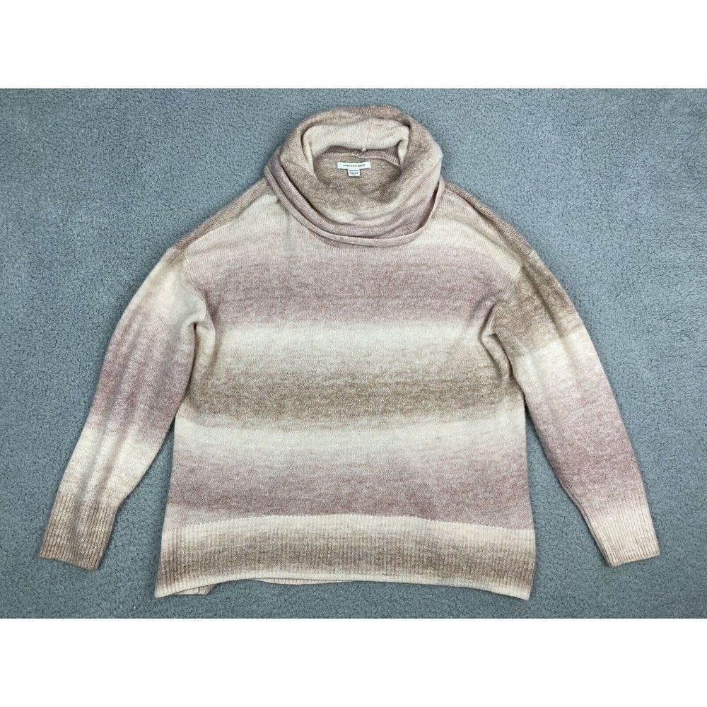 American Eagle Turtleneck Sweater‎ Womens XS Pink Beige Ombre